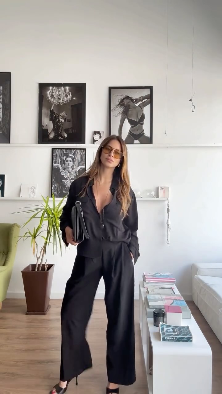 Instagram post by @con_ev for Vero Moda. Caption reads: #ad Nameday outfit 🌹| always celebrating with....