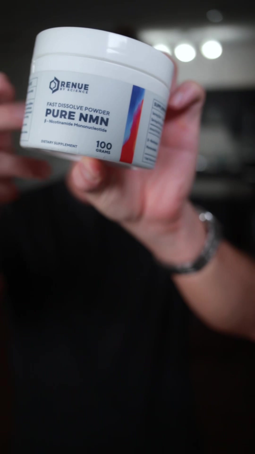 TikTok post by @paulschriner for Renue By Science. Caption reads: [...] declines 50%+ by middle age.....