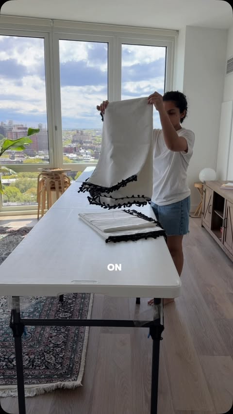 Instagram post by @bazaar_nyc for Transformer Table. Caption reads: [...] get much bigger when I’m hosting.....