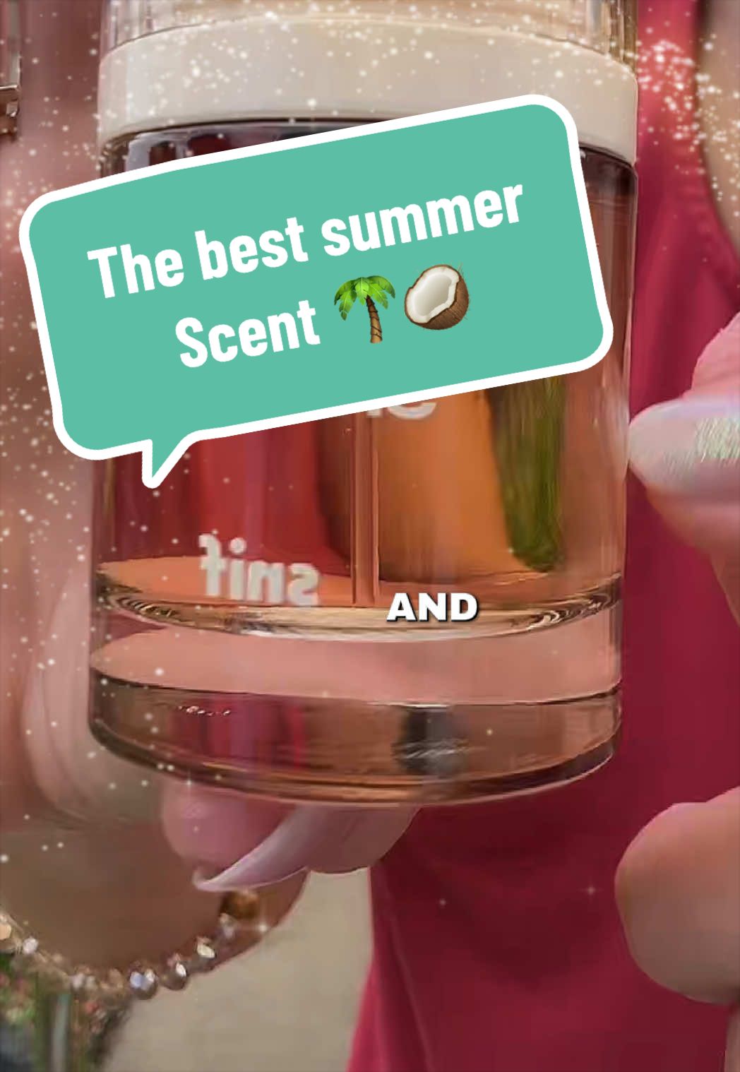 TikTok post by @thisgirlterrah for Snif. Caption reads: [...] 🌶️🥥🌴🔥💫✨ #bestperfume #summerperfume....