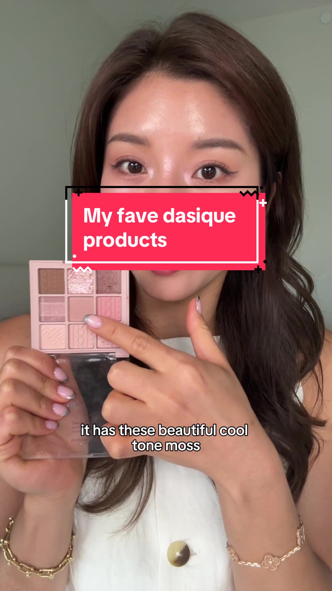 TikTok post by @sarahkchey for Dasique. Caption reads: my fave dasique products that u SHOULD TRY cuz....