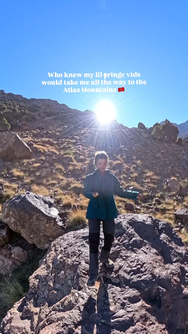 Instagram post by @naomisequeira for Intrepid Travel. Caption reads: Just happy to be here :)....