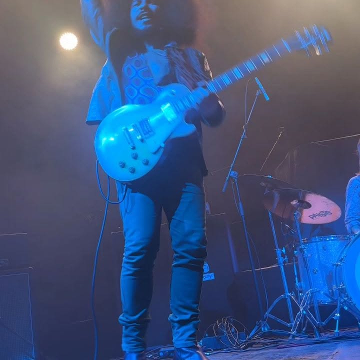 Instagram post by @therealafrodiziac for Gibson. Caption reads: Been getting requests for longer videos, but my....