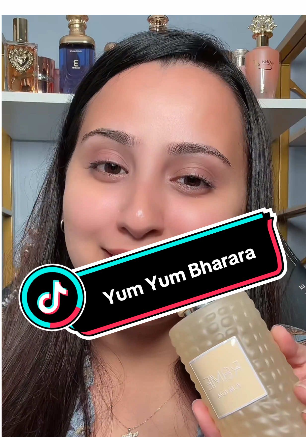 TikTok post by @acupofsara for Bharara Beauty. Caption reads: Yum Yum by Bharara Beauty is exactly what the name....