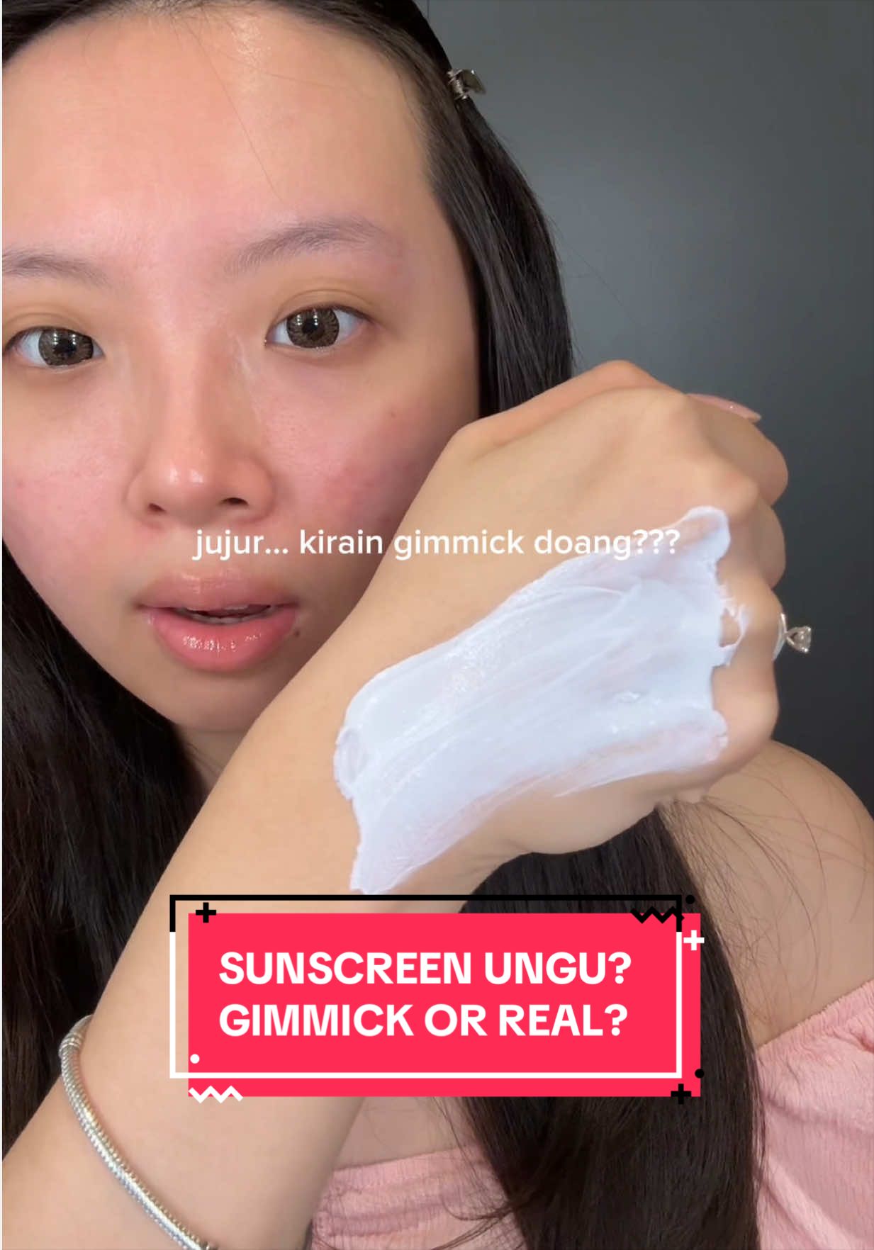 TikTok post by @janicesamanthaa for Laboré Sensitive Skin Expert. Caption reads: kirain gimmick loh… tapi beneran brightening....
