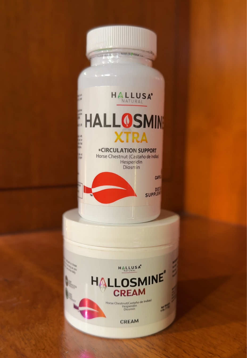 TikTok post by @cinthya.dickinson for Hallusa Natural. Caption reads: [...] for your daily self-care routine.@Hallusa....