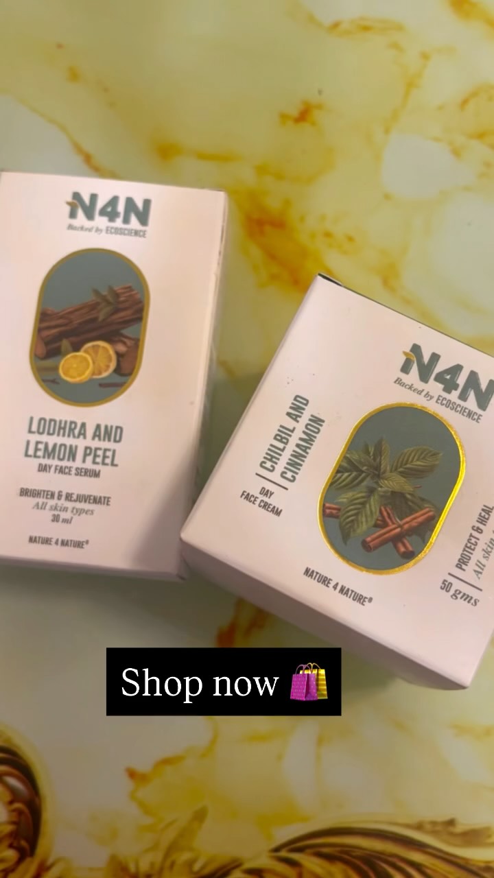 Instagram post by @nirwanruchika for Nature4Nature Beauty. Caption reads: Discover N4N’s natural body care products—crafted....