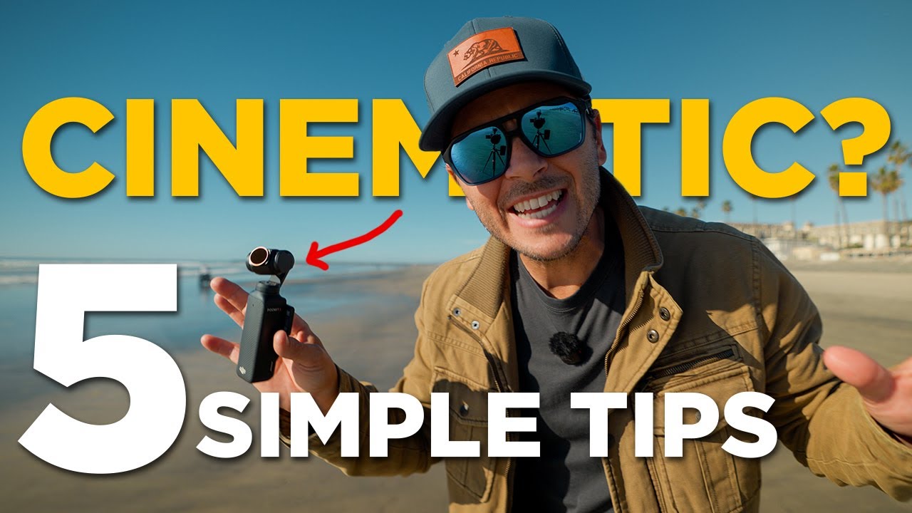 YouTube post by @DavidManningvlog for Ulanzi. Caption reads: DJI Pocket 3 EASY TIPS FOR BETTER FOOTAGE.