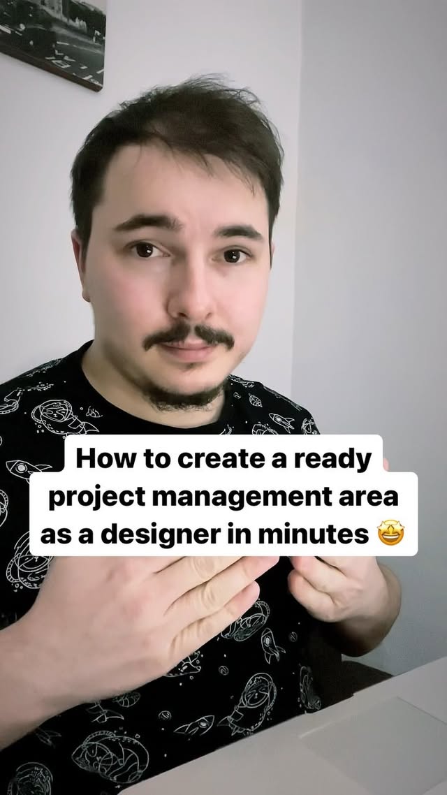 Instagram post by @ui.martin for ClickUp. Caption reads: [...] #webdesigners #animations #templates....