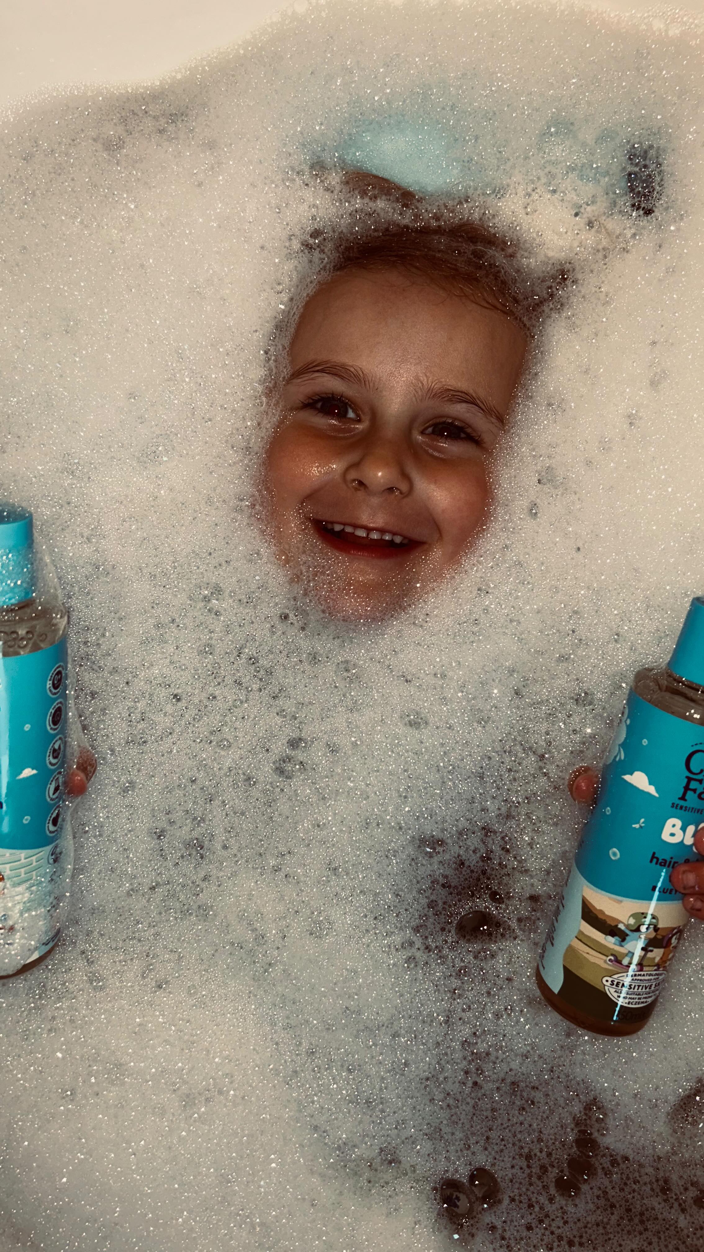 Instagram post by @hylands_militaryhomelife for Childs Farm. Caption reads: Who else is loving the new Bluey x @childsfarm....