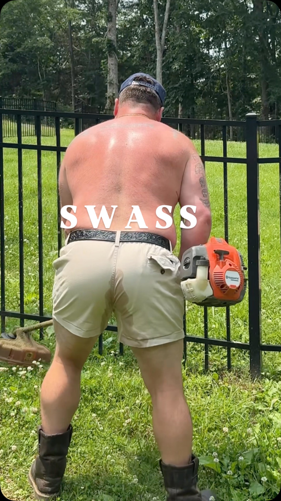 Instagram post by @fit2serve1 for Chubbies. Caption reads: The shorter the shorts, the less visible the....