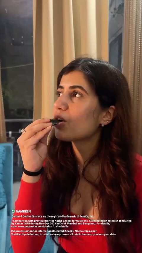 Instagram post by @vishakhaakaushik for Doritos. Caption reads: [...] hangout should be! #EveryHangoutNeedsDoritos....