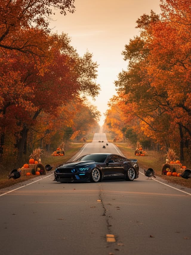 Instagram post by @ollies_s550 for Street Aero. Caption reads: Happy thanksgiving everyone I hope you have a....