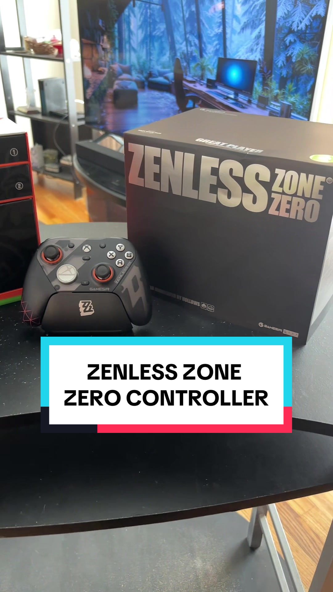 TikTok post by @ems.dre for GameSir. Caption reads: GAMING IS WAY BETTER THANKS TO THE NEW GAMESIR....