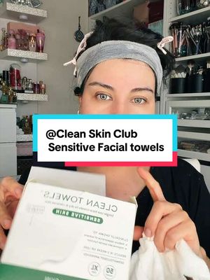 TikTok post by @get_glam_with_sadaf for Clean Skin Club. Caption reads: @Clean Skin Club.