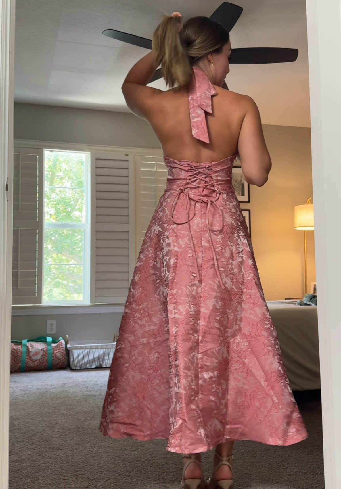 TikTok post by @jessicawhelpley for CiderEssentials. Caption reads: [...] #fyp #dresses #cocktaildresses....