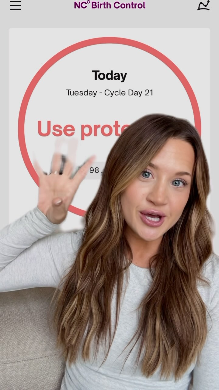 Instagram post by @littleraeofhealth for Natural Cycles. Caption reads: the app that changed my life!!! 📲 @naturalcycles....
