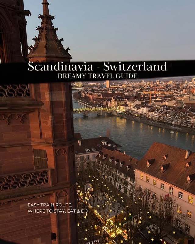 Instagram post by @therailvoyage for Switzerland Tourism. Caption reads: Full guide & itinerary below🍴| ad....