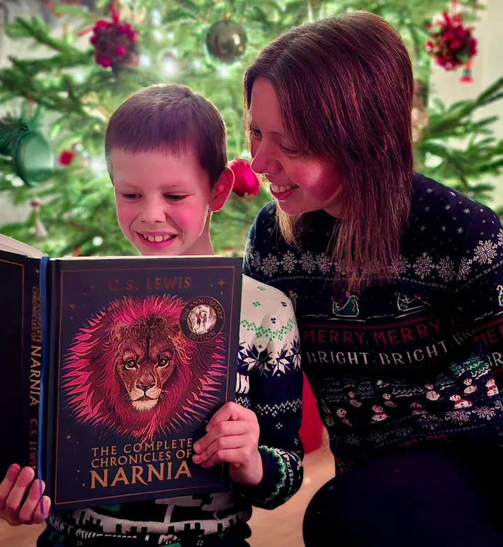 Instagram post by @laus2007 for HarperCollinsUK. Caption reads: The Complete Chronicles of Narnia is a wonderful....