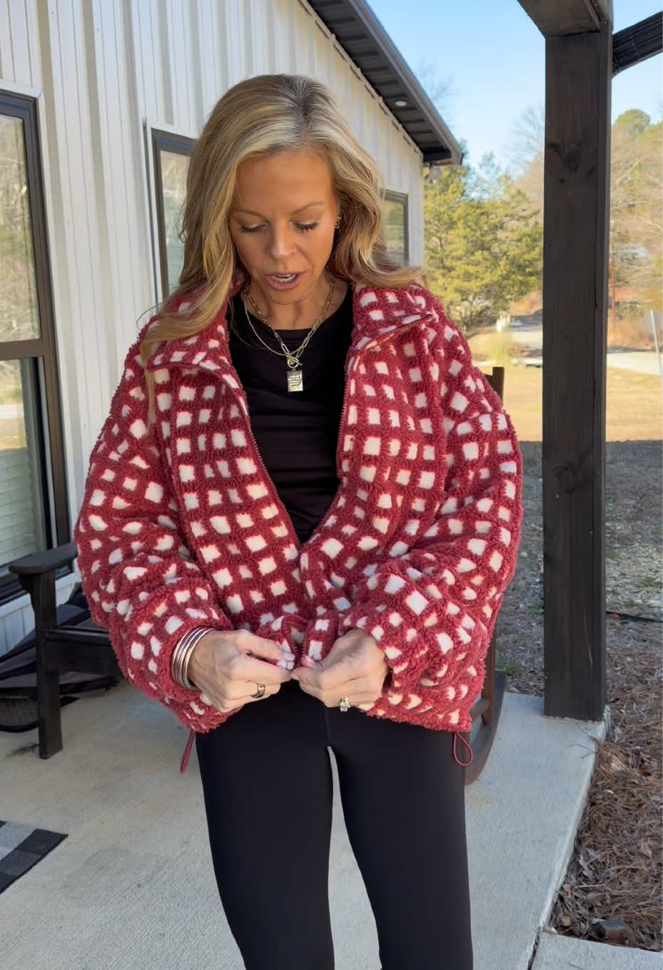 TikTok post by an influencer for SCUSTY. Caption reads: [...] #teacherootd #momsoftiktok @SCUSTY.