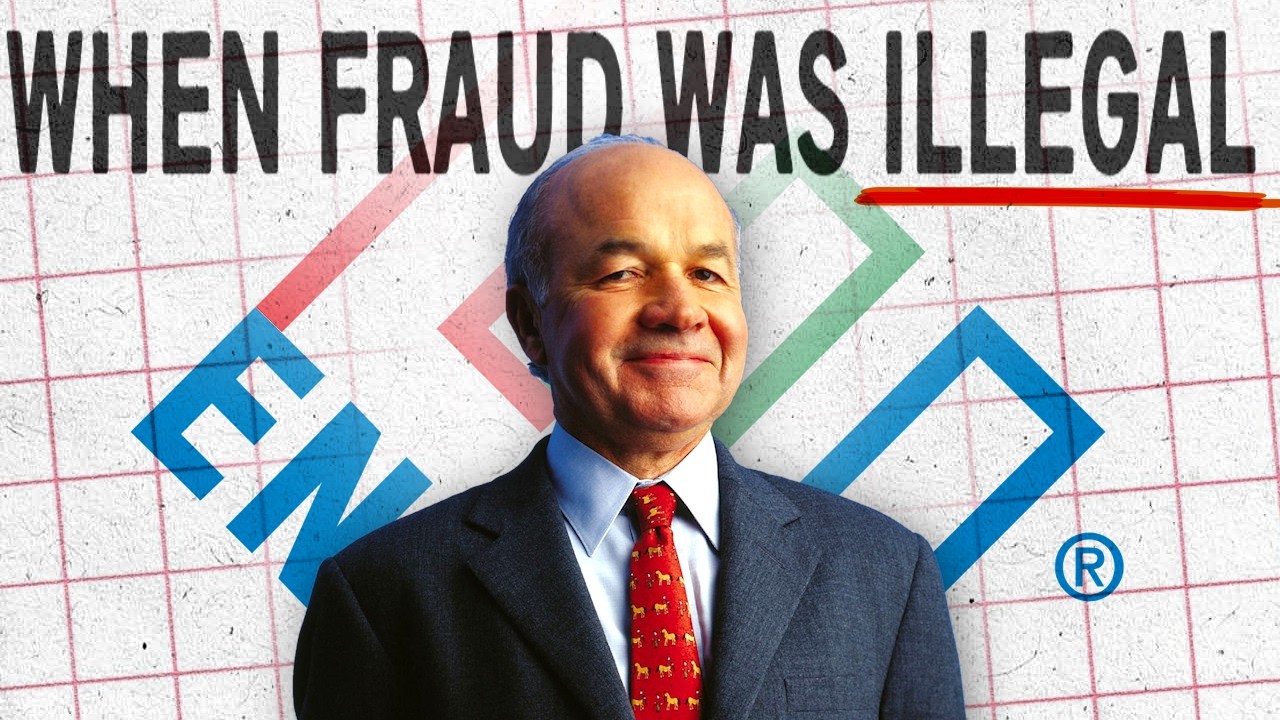 YouTube post by @HowHistoryWorks for Bloomberg. Caption reads: Would ENRON Even Be That Bad by Today's Standards?.