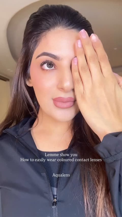 Instagram post by @makeupbypritikasinghnarula for Aqualens. Caption reads: First-time lens wearers… this one’s for you! 💙....