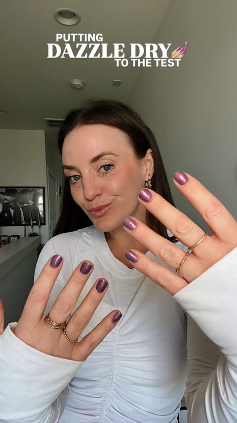 Instagram post by @skhammer for Dazzle Dry. Caption reads: [...] to keep up... spoiler: they did 💅🏼✨....