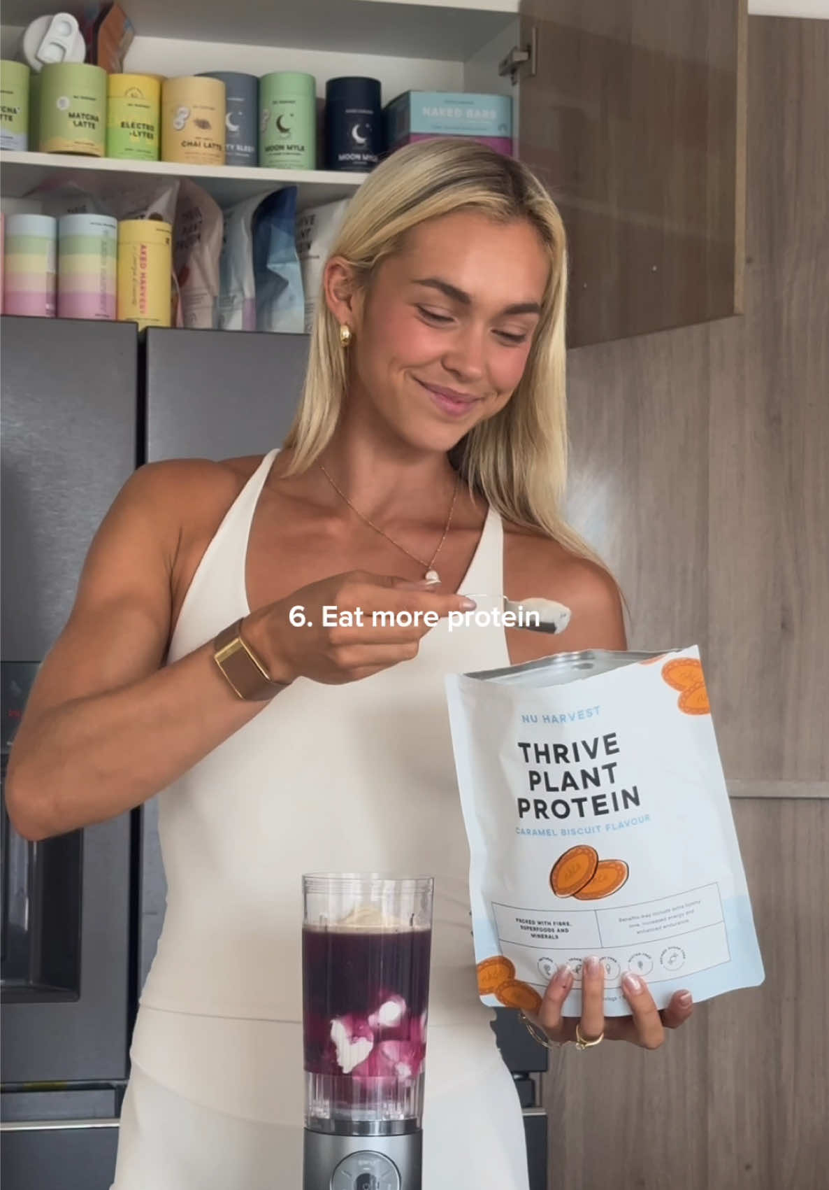 TikTok post by @zo00weemama for Naked Harvest Supplements. Caption reads: Turns out… it really doesn’t have to be....