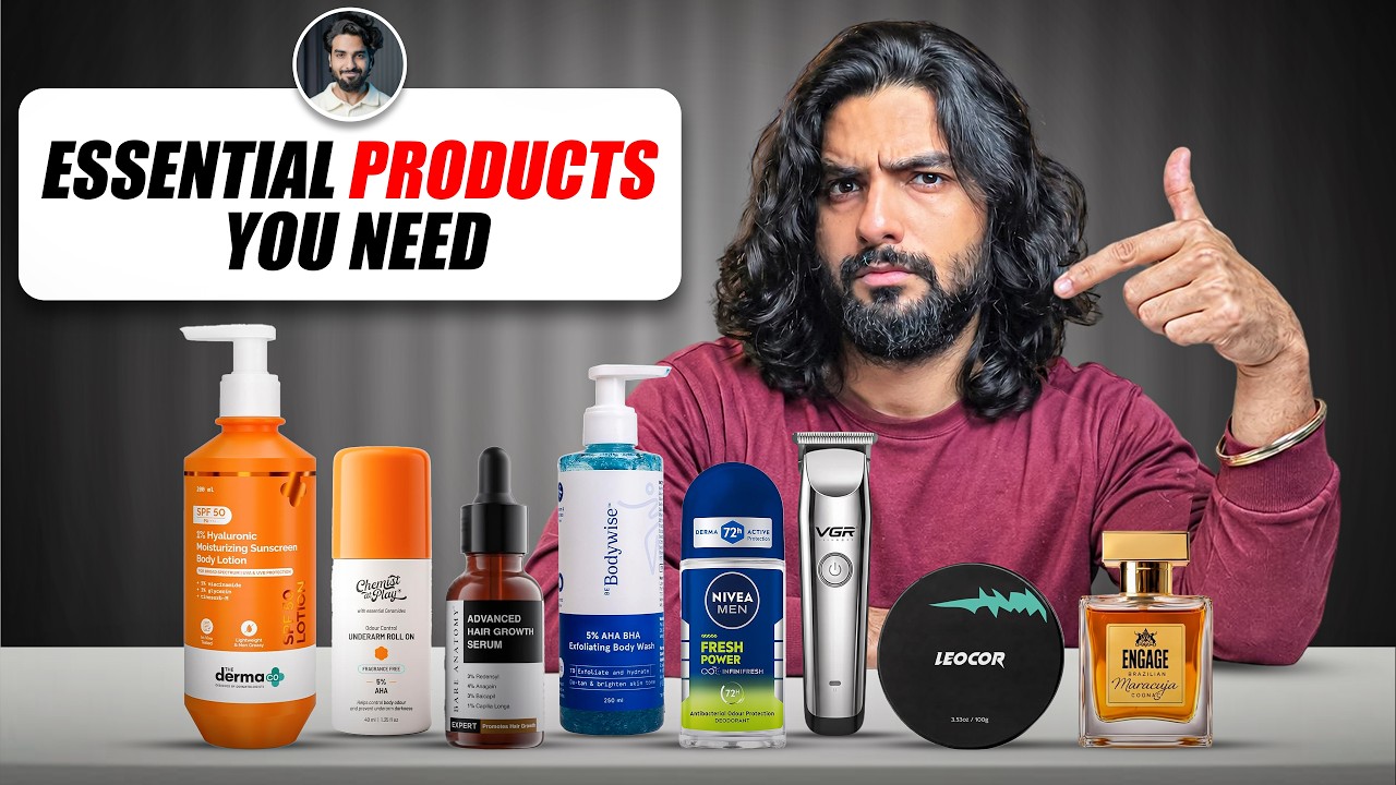 YouTube post by @LakshayThakurrr for My Haul Store. Caption reads: [...] with 5% Niacinamide & 3% Glycerin My Haul....
