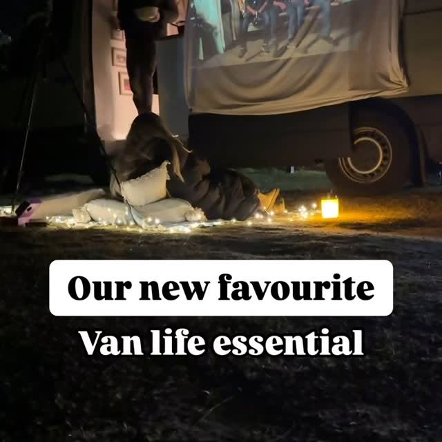 Instagram post by @wadeanddani for NEBULA. Caption reads: The LAST thing we were MISSING in this van!

We’ve....