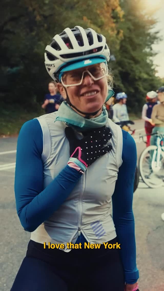 Instagram post by @coachtpar for Zwift. Caption reads: Whether she’s weaving through New York traffic or....