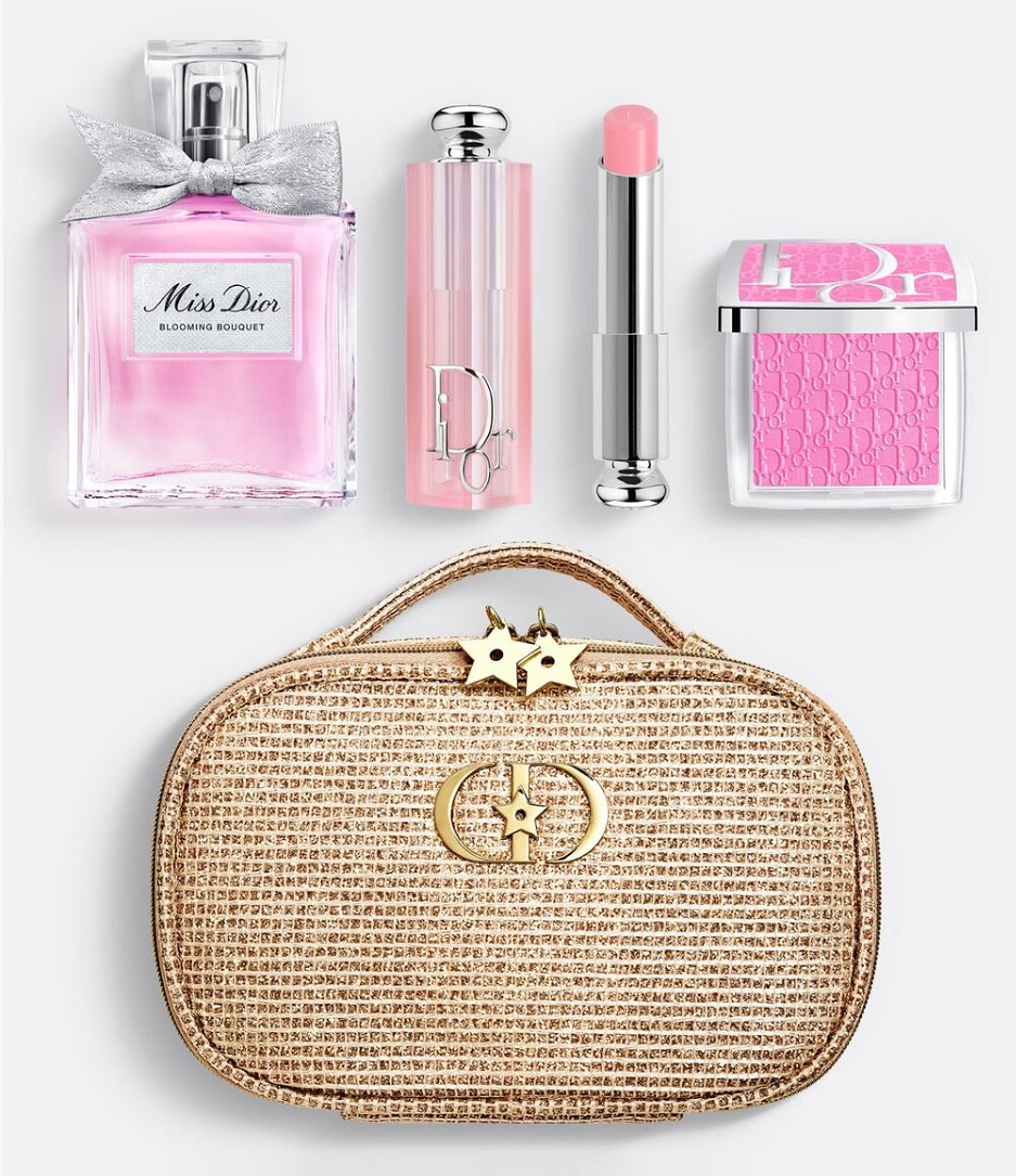 Instagram post by @jenniferlovescouture for Into The Gloss. Caption reads: New Dior Holiday gift sets 2025. These come with a....