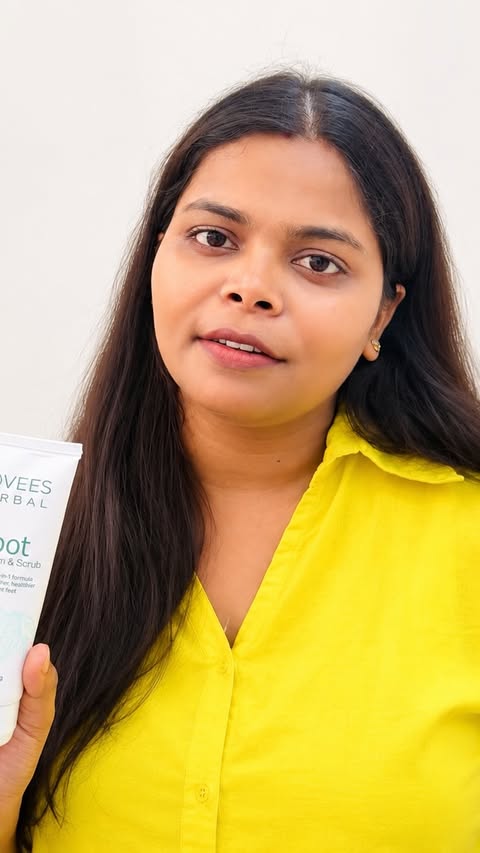 Instagram post by @katiyar_aviriya for Jovees Herbal. Caption reads: Step up your foot-care game with Jovees Herbal....