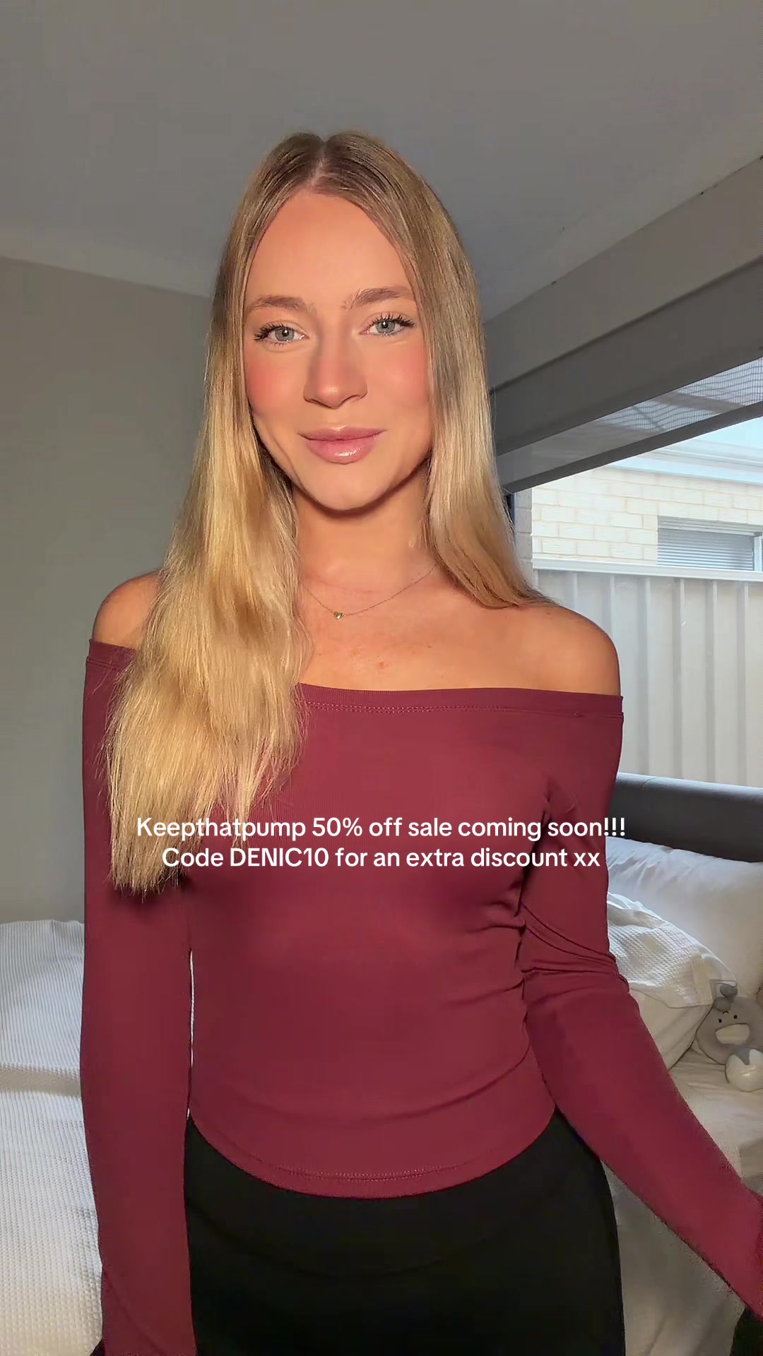 TikTok post by @emilydenic for KeepThatPump. Caption reads: [...] 6 hours starts at 4pm AWST @KEEPTHATPUMP....
