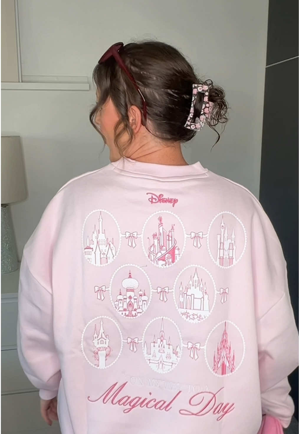 TikTok post by @_shopwith_blair for Skinnydip London. Caption reads: UK 10 wearing S 💕 @Skinnydip London #Disney....