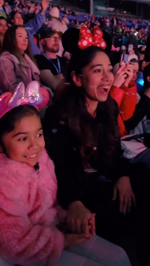 Instagram post by @komal.haleem for Disney On Ice. Caption reads: This is not to be missed ❄️ @disneyonice Disney On....