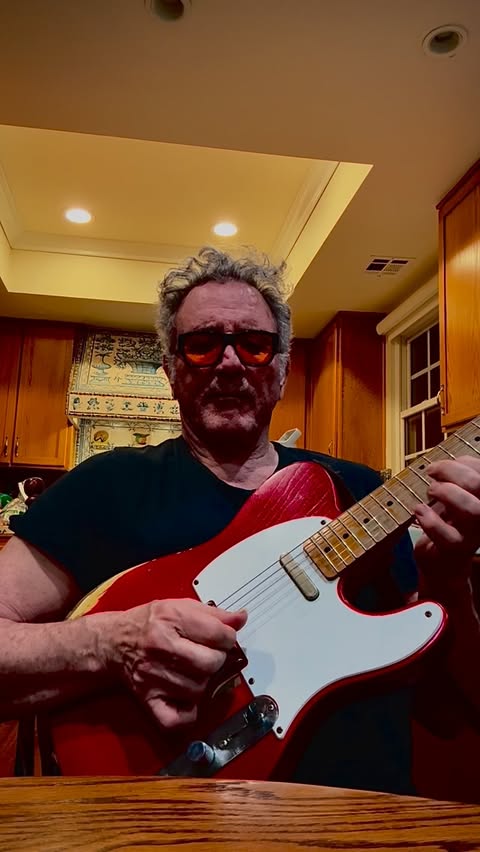 Instagram post by @frank.stallone for Fender. Caption reads: Got to love a maple neck Telecaster! @fender....
