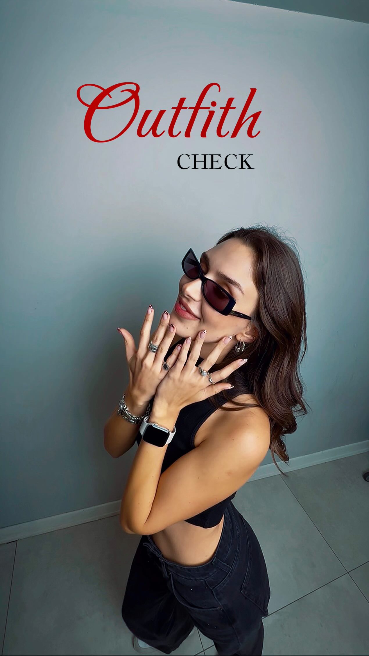 Instagram post by @tirnaklounge for Topshop. Caption reads: [...] 𝗆𝗒 𝗈𝗎𝗍𝖿𝗂𝗍 𝗍𝗈𝖽𝖺𝗒 😎

Crop....