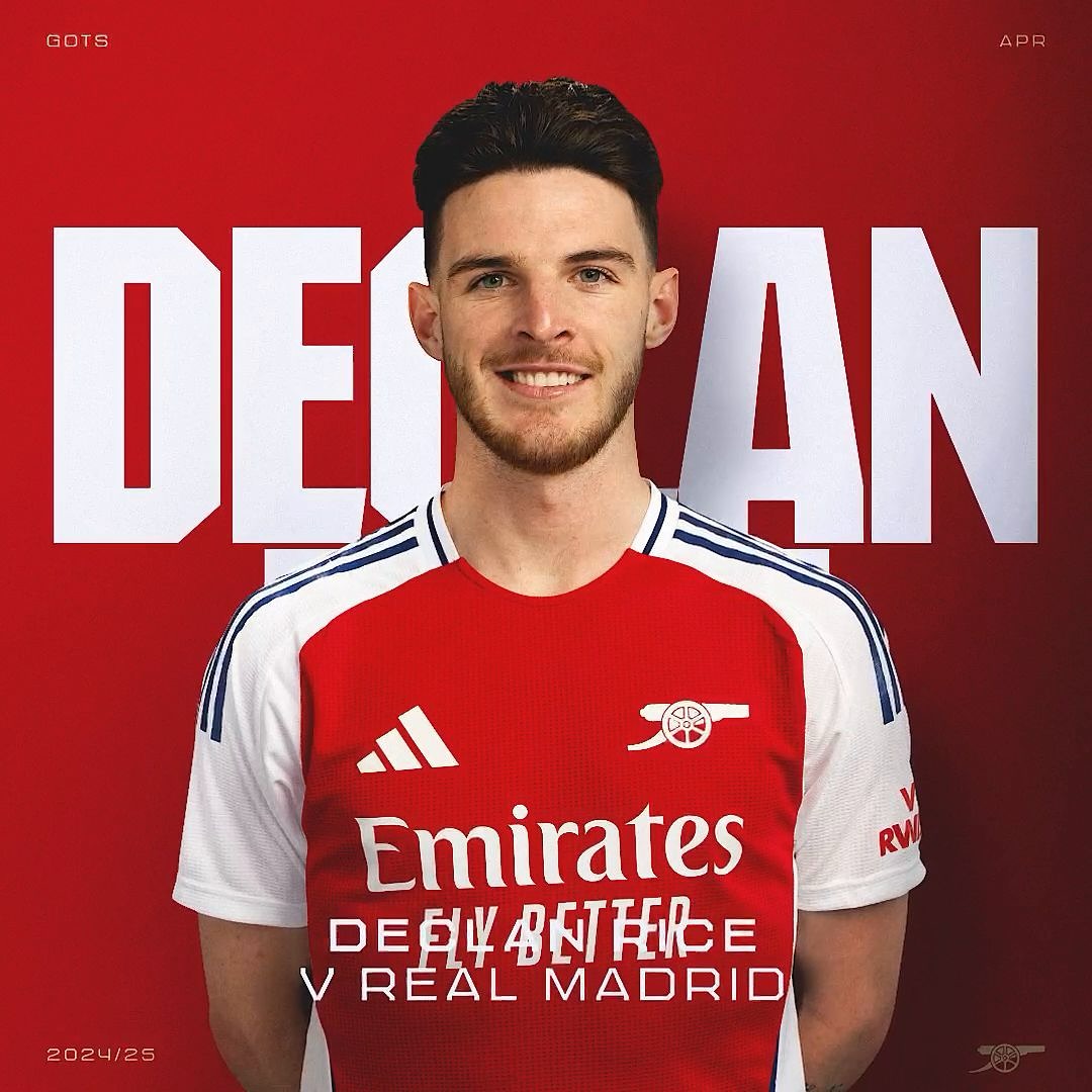 Instagram post by @arsenal for Emirates. Caption reads: 🥁 Introducing our Goal of the Season....