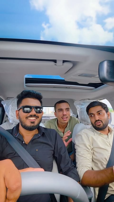 Instagram post by @khushal_safar for TATA.ev. Caption reads: [...] back to college days. And with the **Tata.ev....