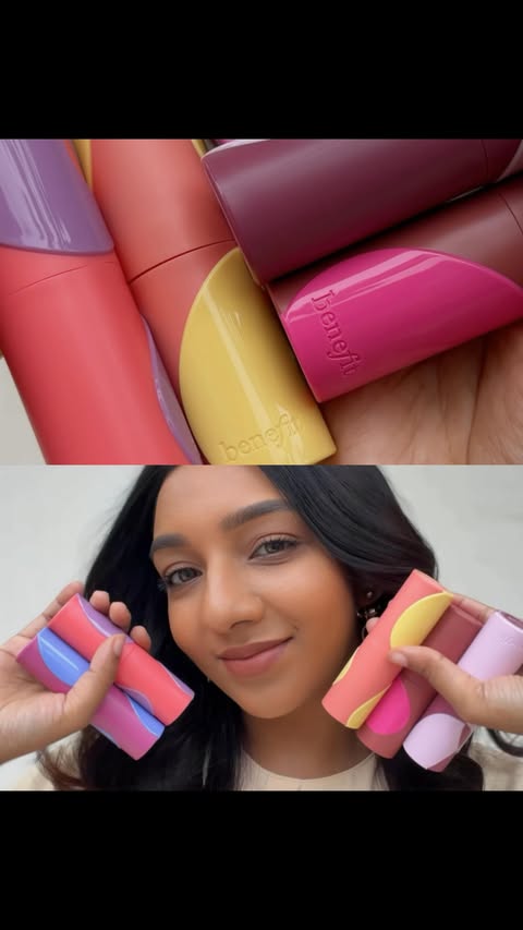 Instagram post by @rubbysingh for Benefit Cosmetics. Caption reads: I added the new @benefitindia blushes to my....