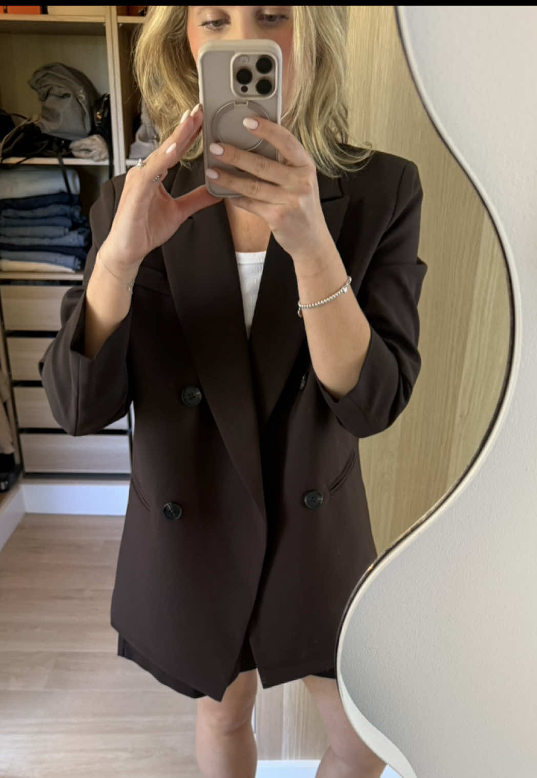 TikTok post by @katelin.z for Feather + Noise. Caption reads: Absolutely love this choccy set @Feather + Noise....