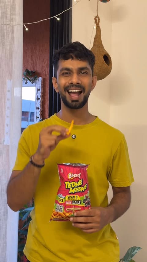 Instagram post by @arpitdailyvlogs for Bingo! Tedhe Medhe. Caption reads: Tere mere Tedhe Medhe gaye kaha? #bingotedhemedhe....