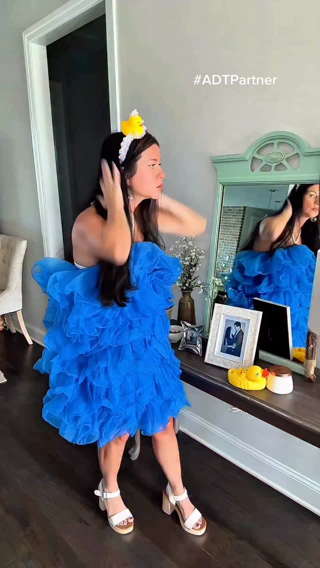 Instagram post by @sarah_jade_huntsville for ADT. Caption reads: #ADTPartner #ADTAd Halloween looks different for....