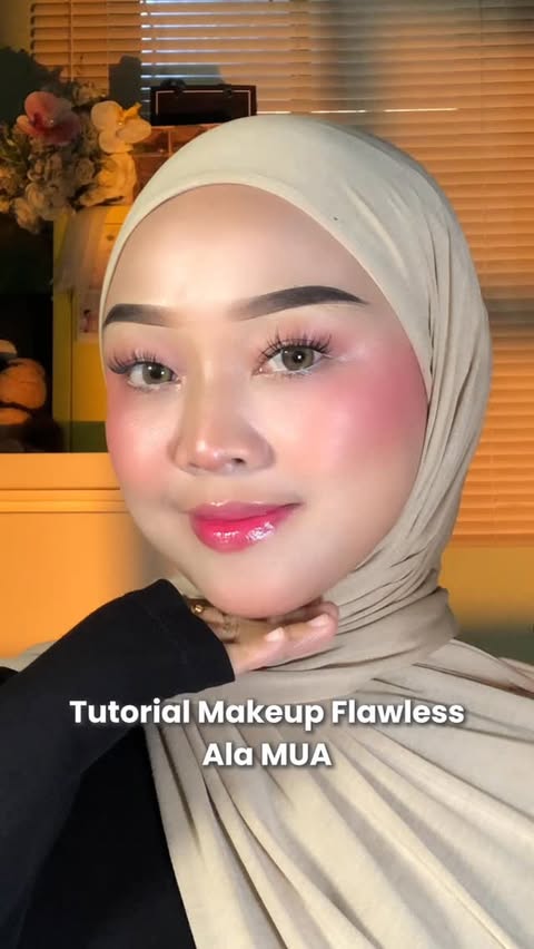 Instagram post by @nindy_putri19 for MS GLOW. Caption reads: [...] Flawless ala MUA pake Best produknya....