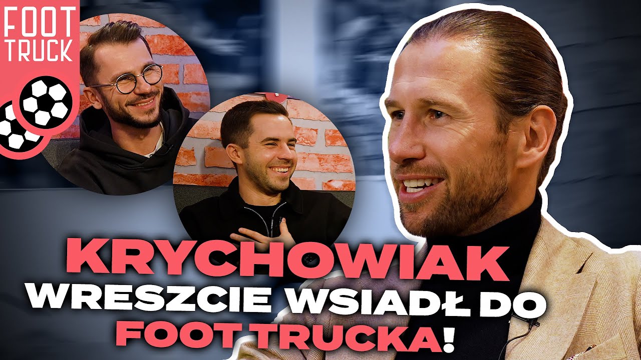 YouTube post by @FootTruck for SkyShowtime. Caption reads: KRYCHOWIAK: FOR ME AND MY DAD IT WAS THE ADVENTURE....