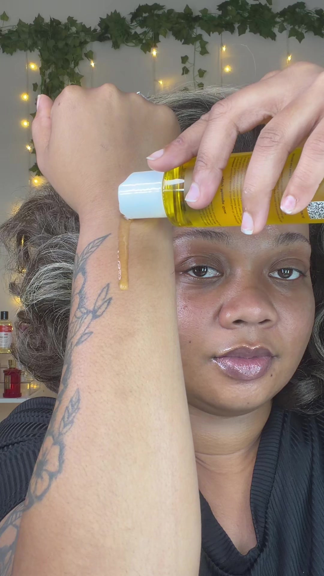 TikTok post by @glambeatzbyzee for Honey Glow. Caption reads: @Honey Glow is my go to for fixing my uneven skin....