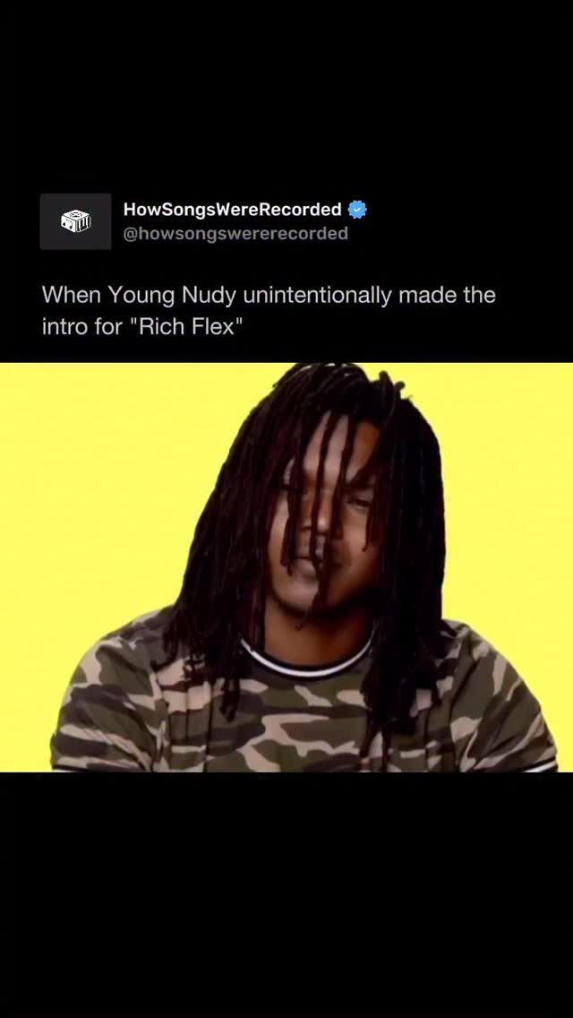 Instagram post by @howsongswererecorded for Genius. Caption reads: Did y’all know this Genius interview with Young....