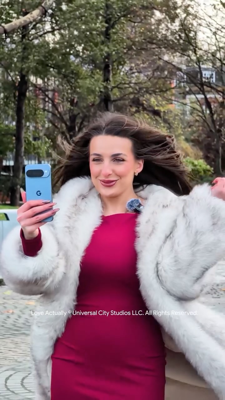 Instagram post by @cacherel_ for Google Pixel. Caption reads: Ad With my Pixel 10 I can dance anywhere, any....