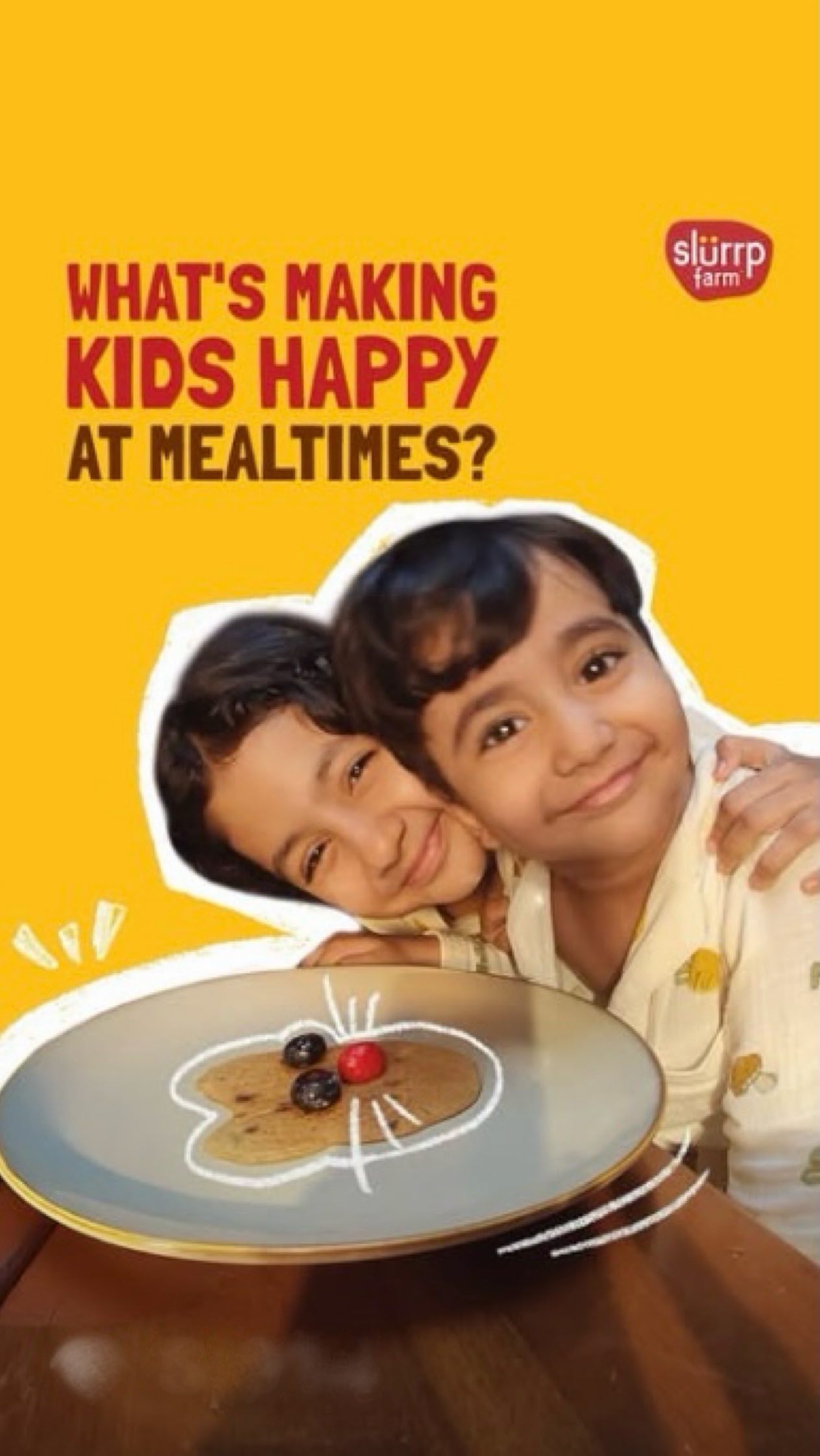 Instagram post by @princy.prajapatii for Slurrp Farm. Caption reads: Diyan's 1st Digital #ad With Slurrp Farm 🥞....